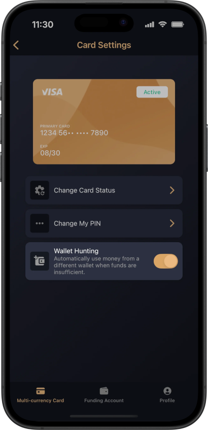Automatic wallet selection